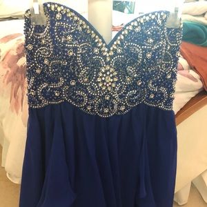 Royal blue homecoming dress